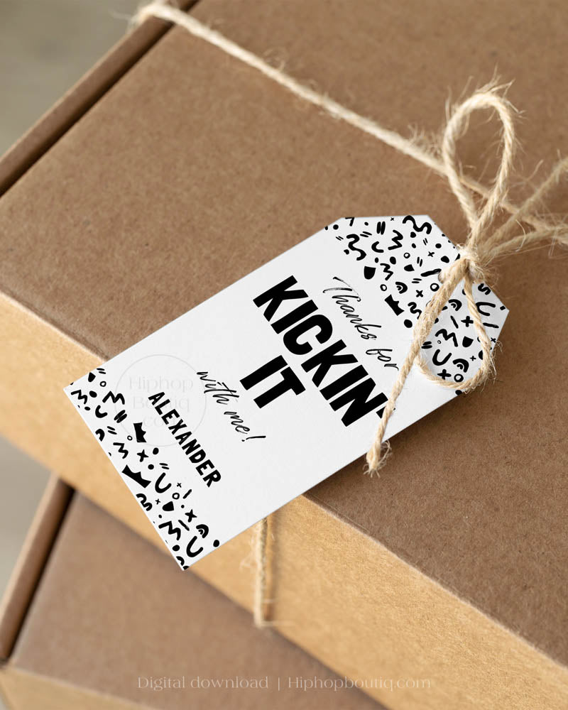 Hip Hop Party Thank You Gift Tag