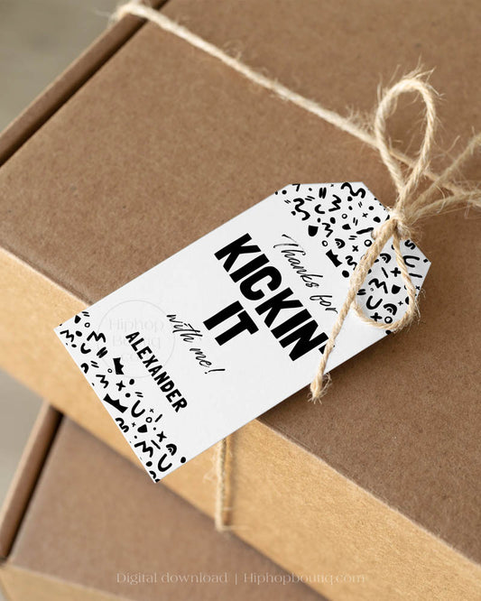 Hip Hop Party Thank You Gift Tag