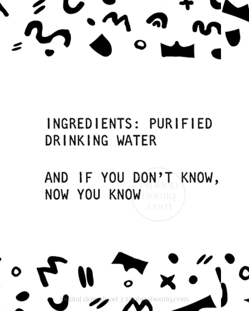 The Notorious One Water Bottle Label