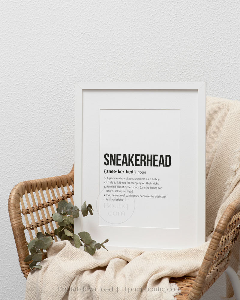 Sneakerhead Definition Wall Art