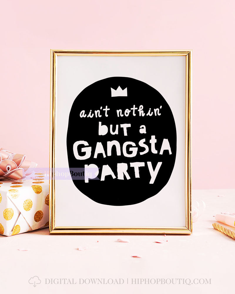Kids Hip Hop Birthday Party Sign Bundle