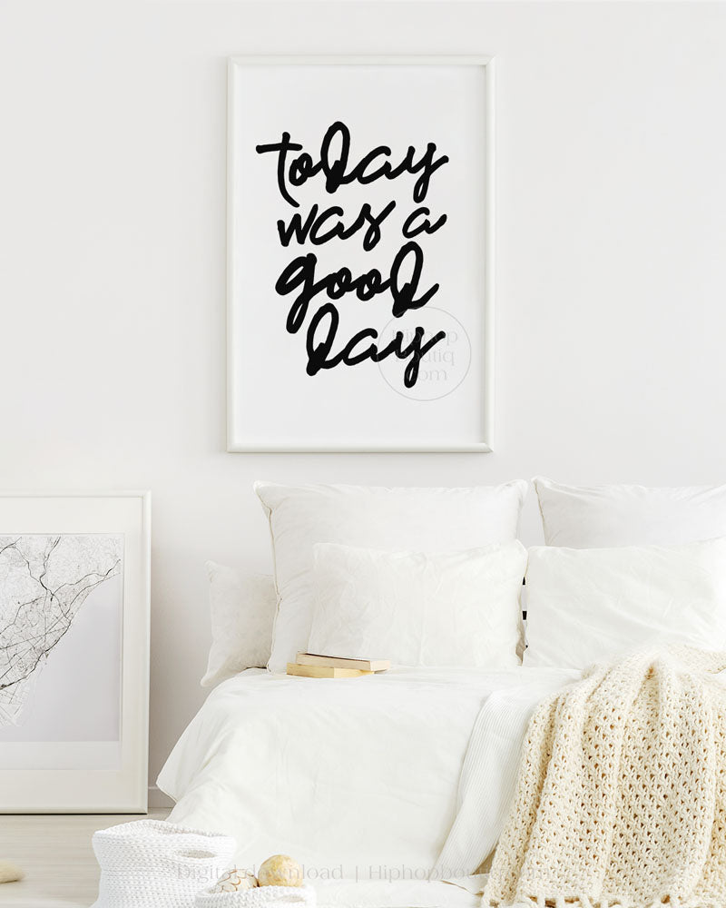 Hip hop themed nursery poster | Today was a good day lyrics | Hip hop nursery decor - HiphopBoutiq