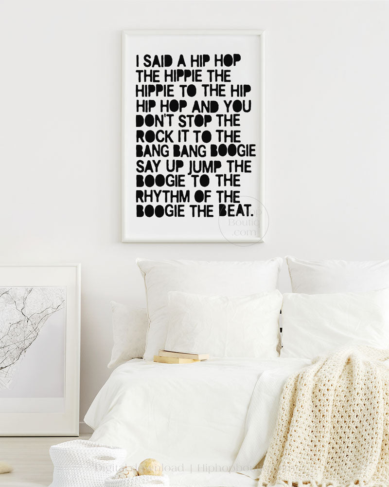 I said a hip hop poster | Hip hop nursery decor | Hip hop themed nursery - HiphopBoutiq