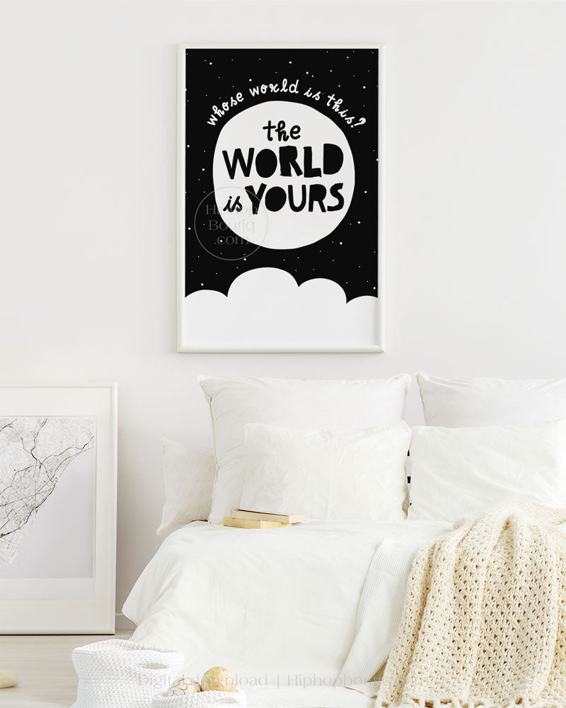 The World Is Yours Nursery Wall Art