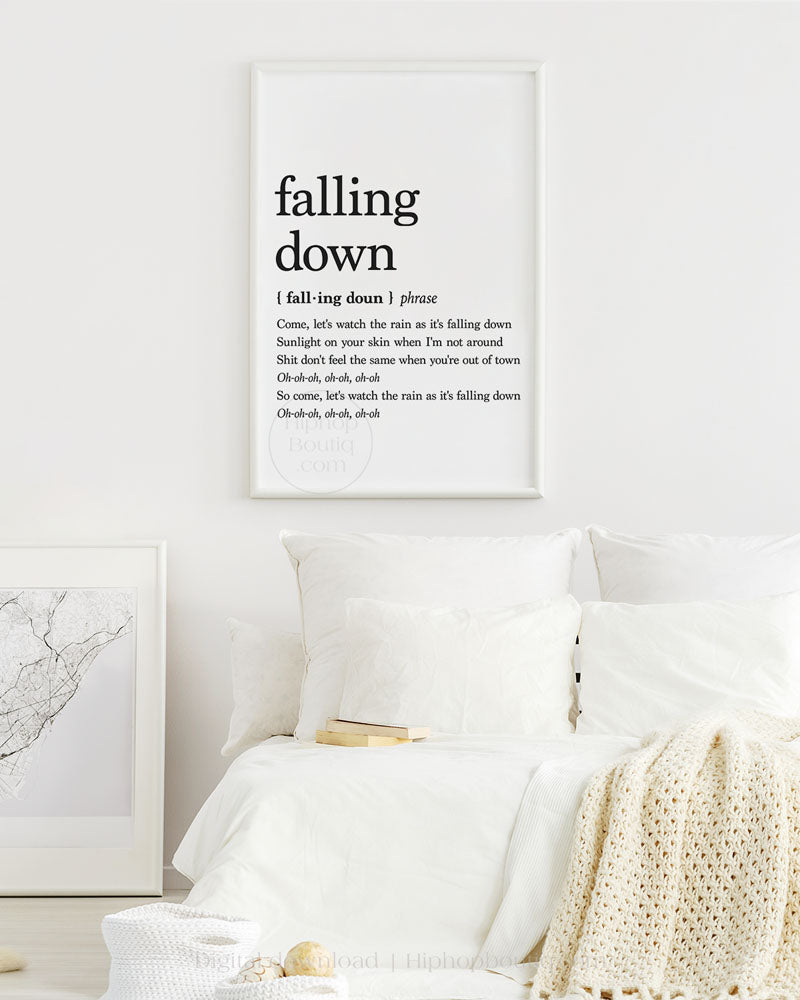 Falling Down Rap Definition Poster