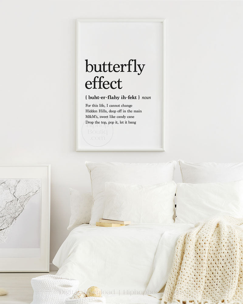 Butterfly Effect Rap Definition Poster
