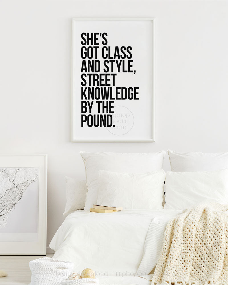 No diggity poster | 90s Old school hip hop lyrics wall art - HiphopBoutiq