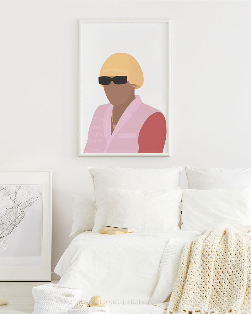 Rapper portrait | Rapper poster | Hip hop artist wall art - HiphopBoutiq