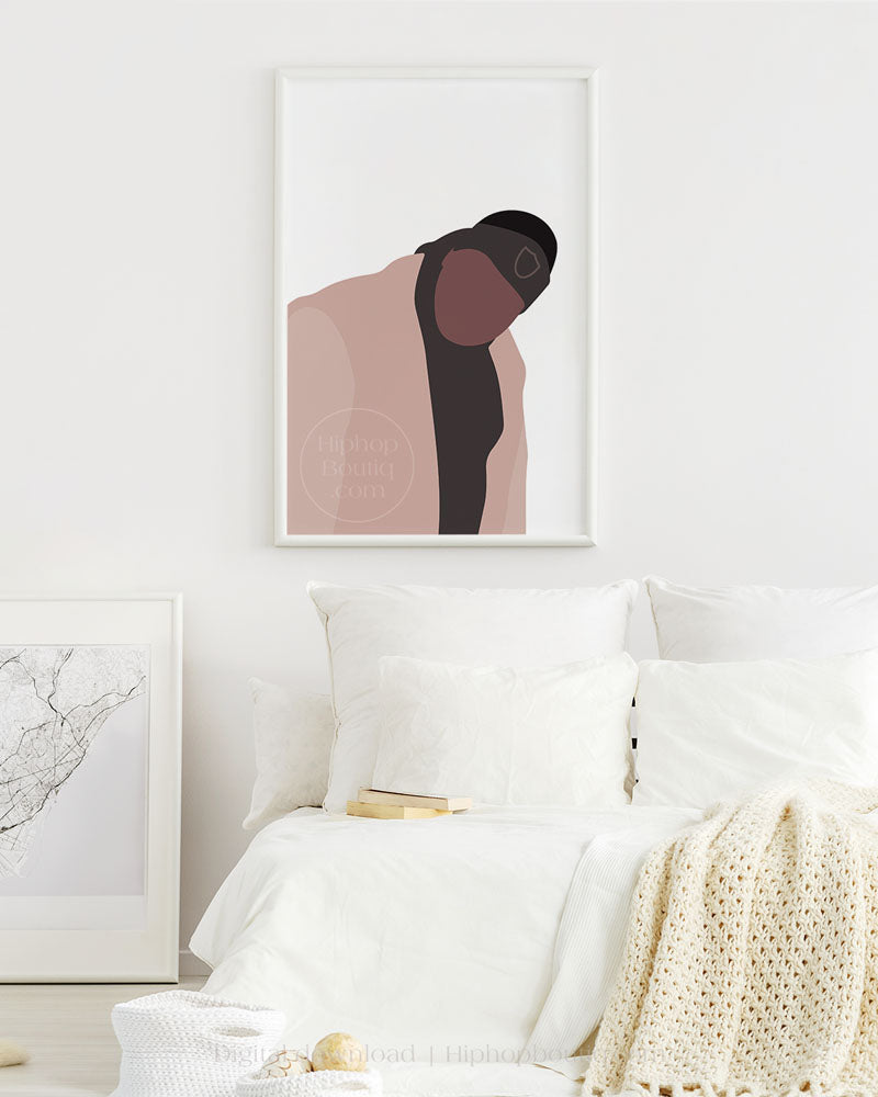 90s rapper poster | Old school hip hop wall art printable - HiphopBoutiq