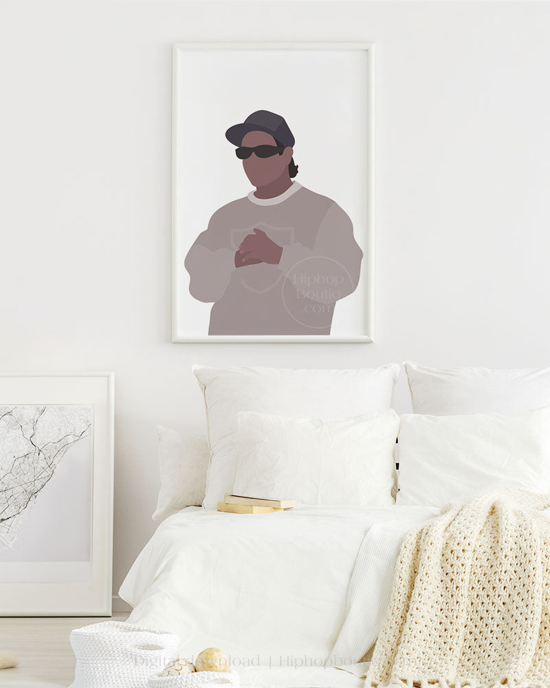 90s Rapper Poster Sign