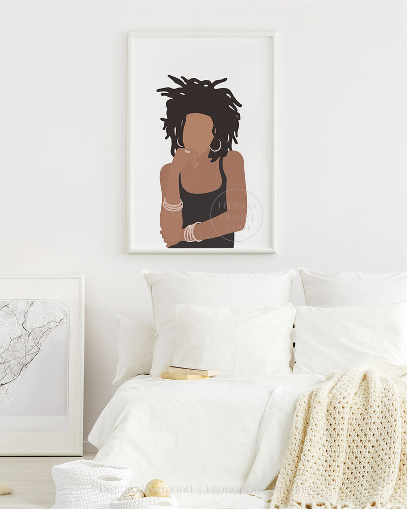90s female rapper poster |  Old school hip hop wall art - HiphopBoutiq
