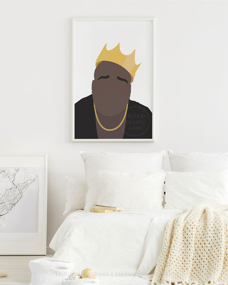 90's rapper poster | Hip hop artist sign | Hip hop wall art