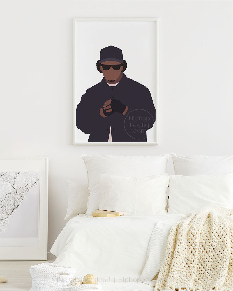 90s rapper poster | Old school hip hop wall art printable - HiphopBoutiq