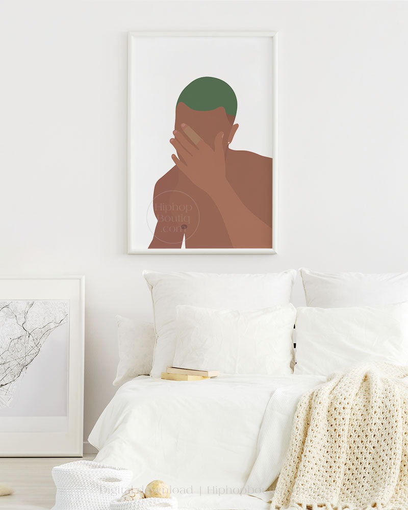 Rapper poster | Hip hop rapper portrait printable - HiphopBoutiq