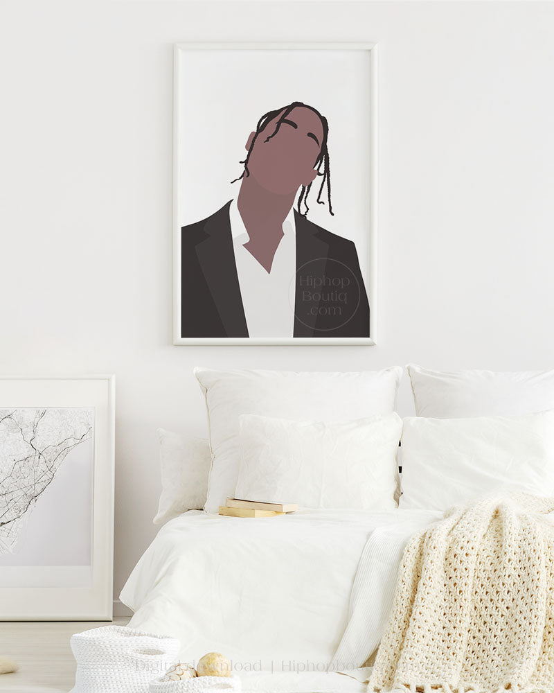 Rapper poster | Rapper portrait | Hip hop artist wall art - HiphopBoutiq