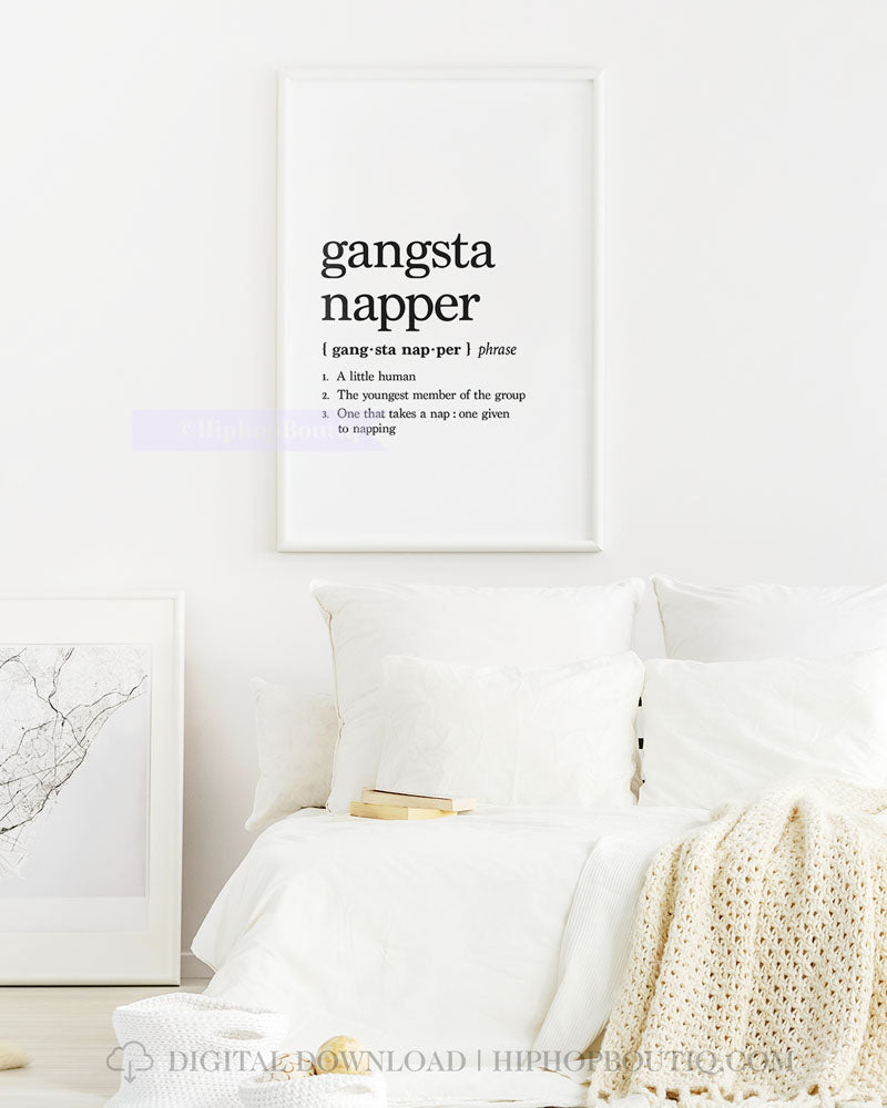 Gangsta Napper Definition Poster