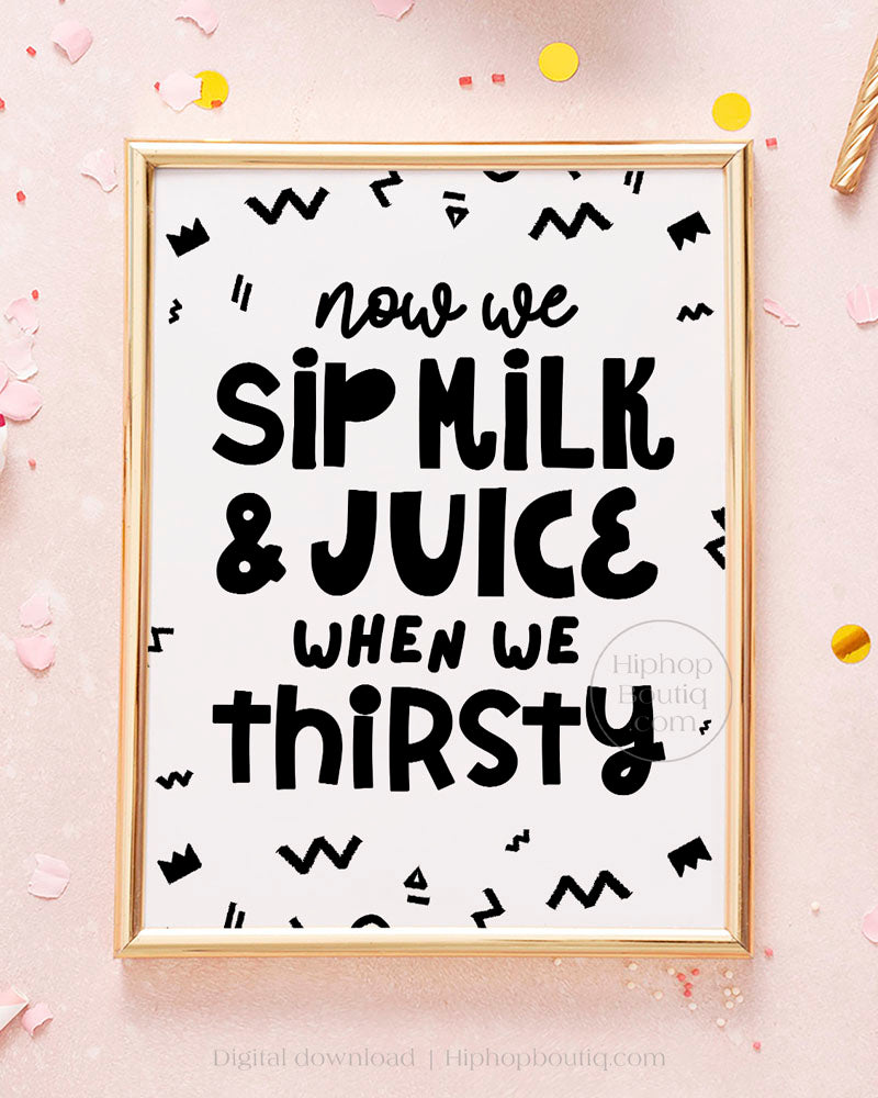 The Notorious One Birthday Party Sign