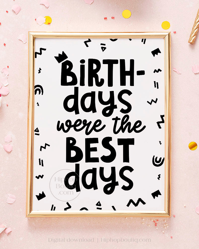 90s Hip Hop Themed Birthday Party Sign