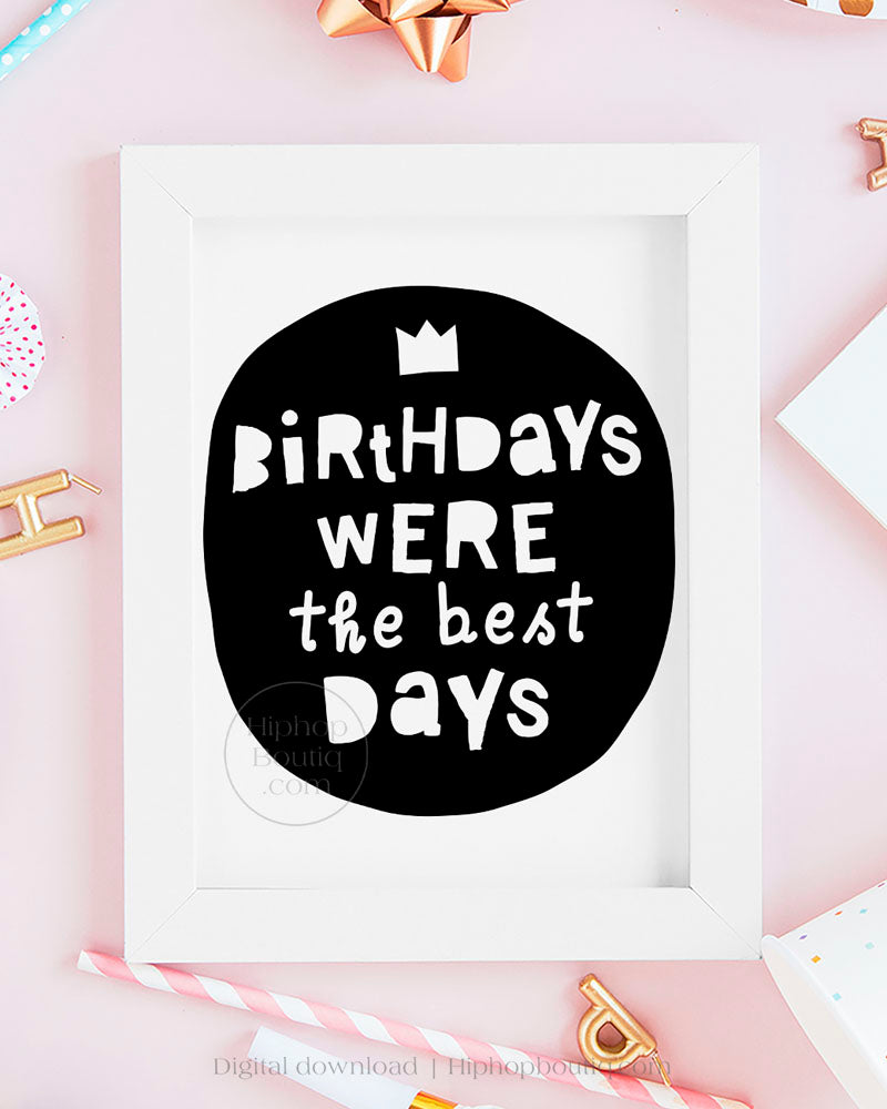 Birthdays were the best days | Hip hop themed birthday party decorations - HiphopBoutiq