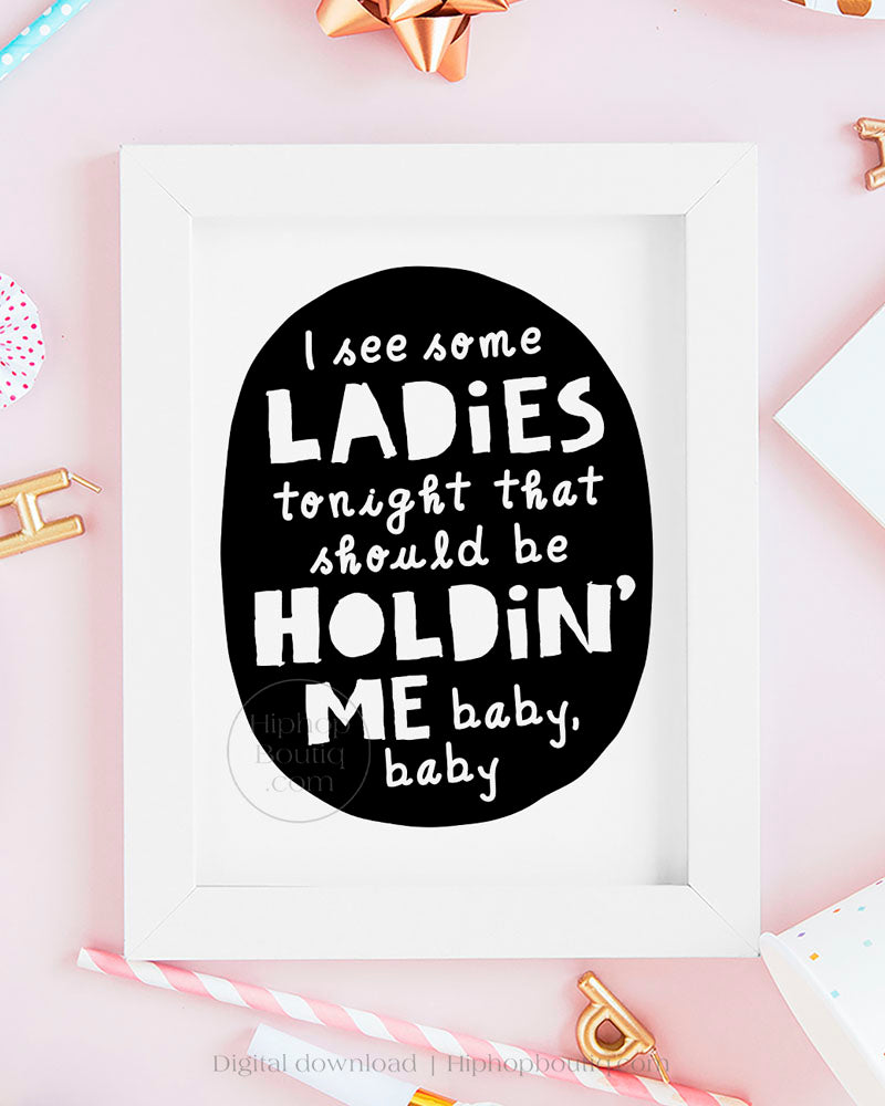 90's hip hop themed birthday party decoration | I see some ladies tonight - HiphopBoutiq