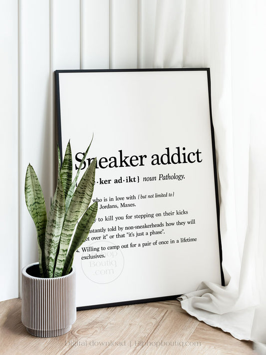 Sneaker Addict Definition Poster