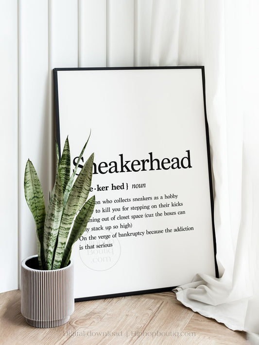 Sneakerhead Definition Poster