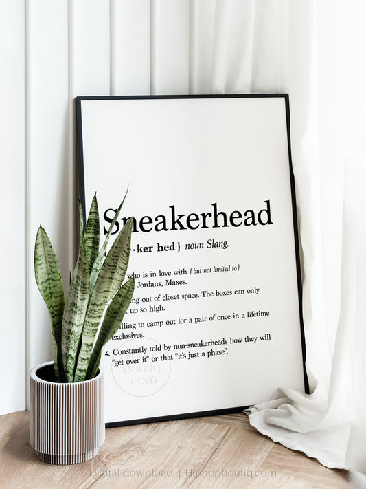 Sneakerhead Dictionary Definition Poster