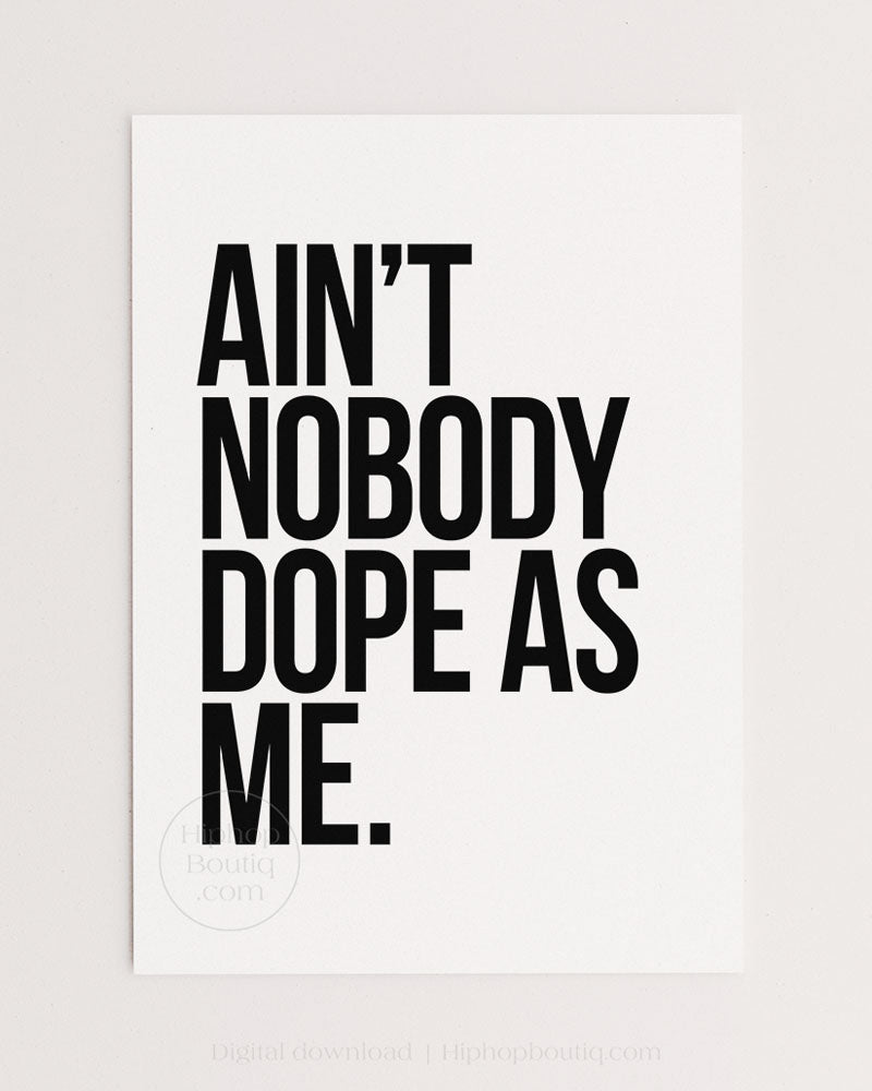 So fresh and so clean clean sign | Old school rap lyrics wall art - HiphopBoutiq