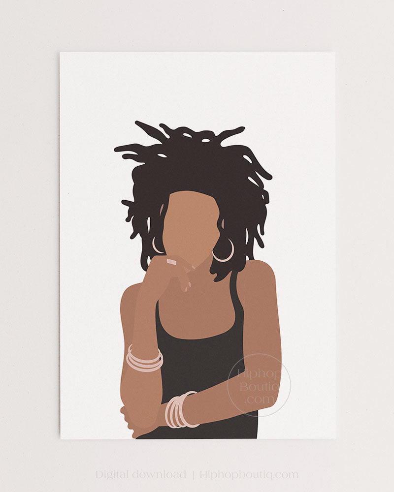 90s female rapper poster |  Old school hip hop wall art - HiphopBoutiq