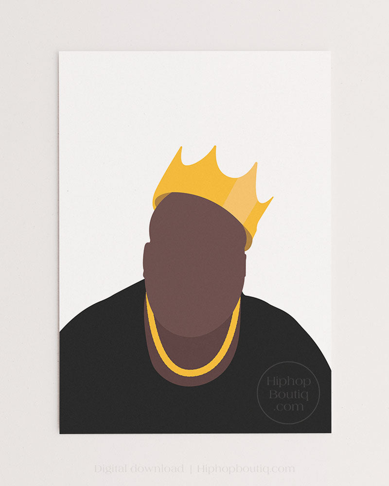 90's rapper poster | Hip hop artist sign | Hip hop wall art