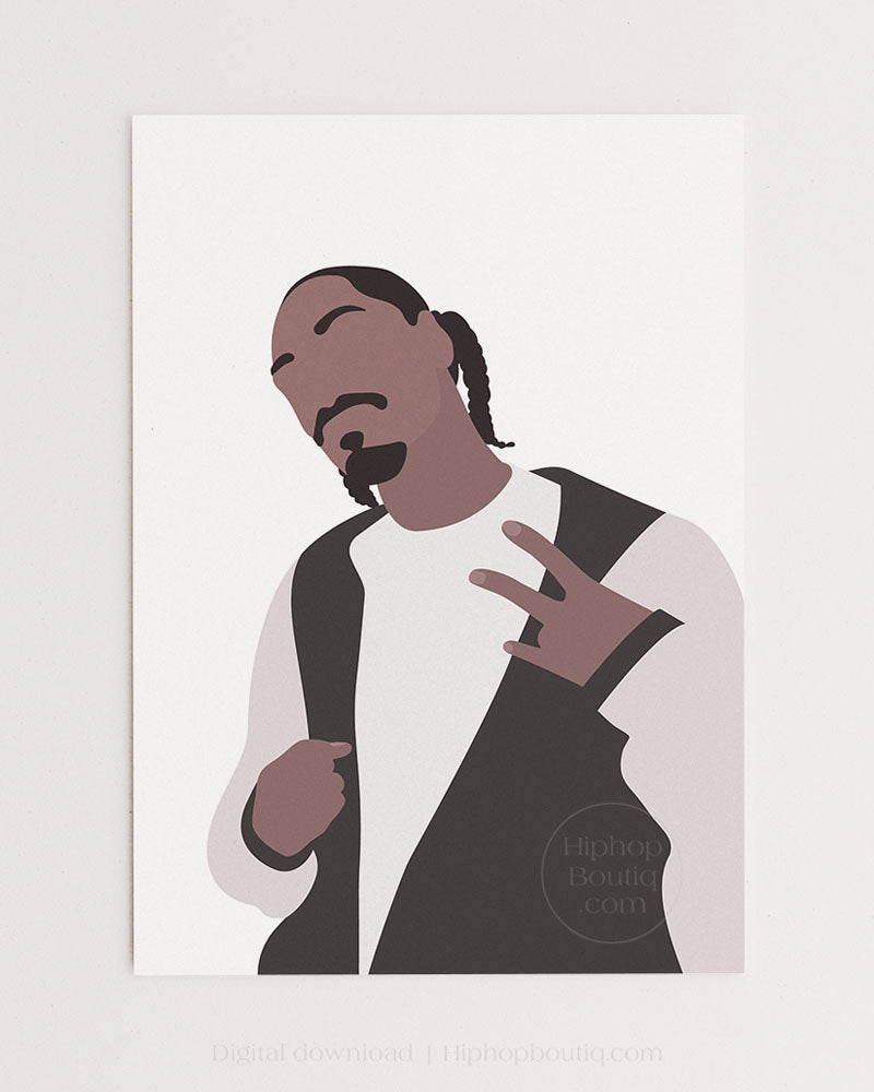 90s rapper poster | Old school hip hop wall art | Hip hop artist - HiphopBoutiq