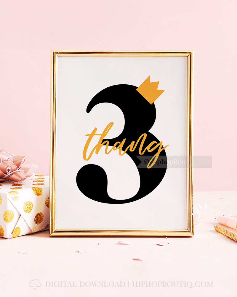 Nothing But a Three Thang Birthday Decorations Bundle