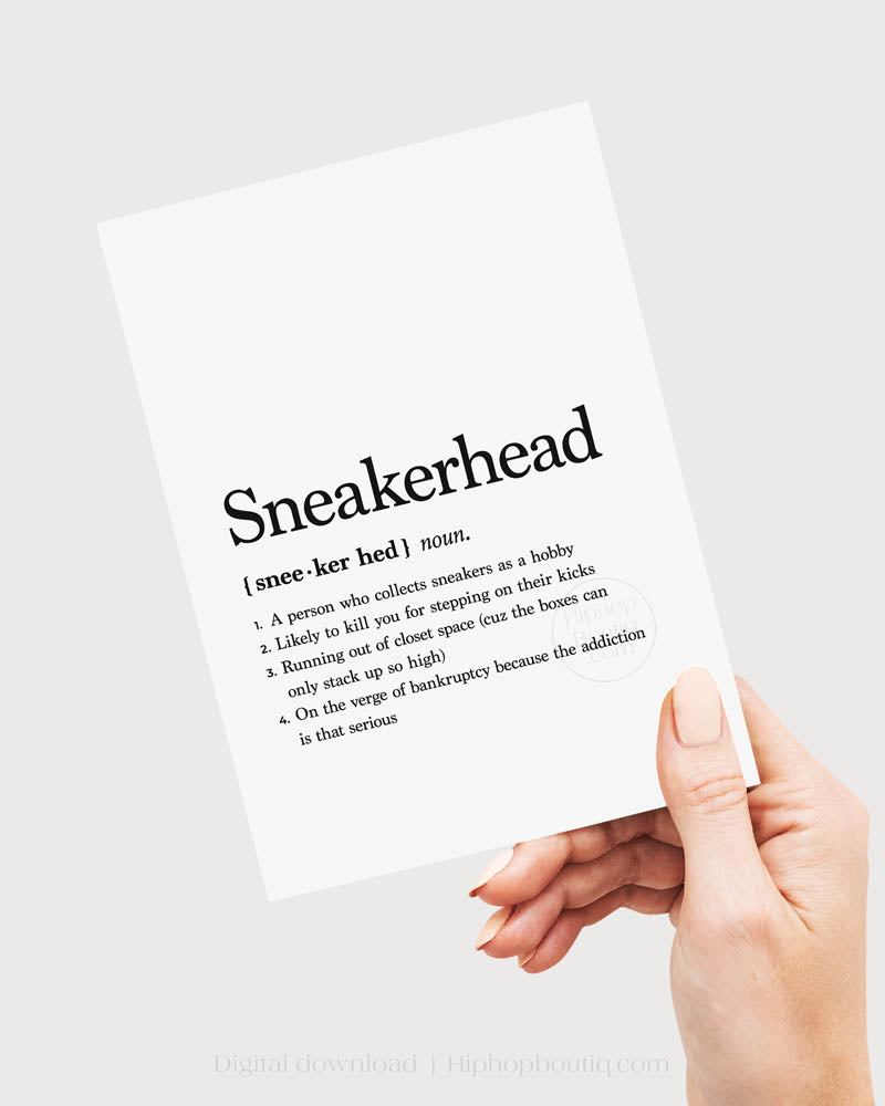 Sneakerhead Definition Birthday Card