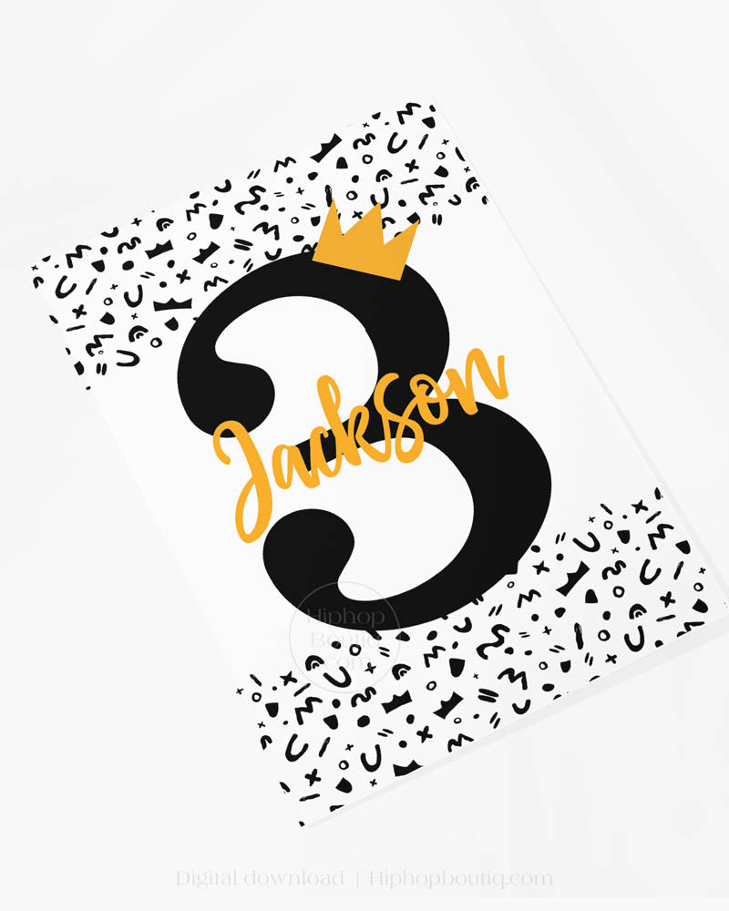 Welcome Sign for 3rd Birthday Party