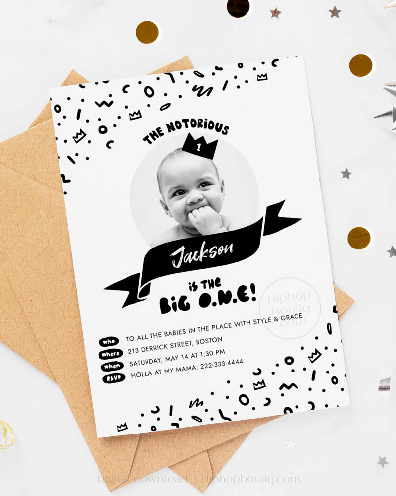 The Big One Notorious Birthday Invite Template
