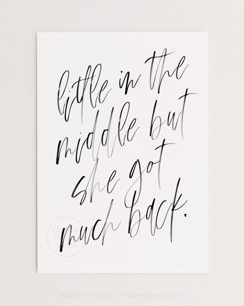 Old school hip hop bedroom decor | Baby got back | Hip hop wall art for bedroom - HiphopBoutiq