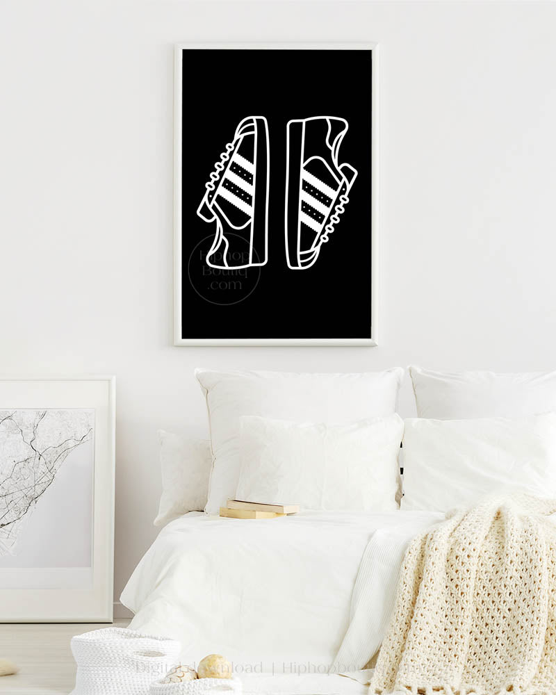 Sneakerhead Shoe Poster Black