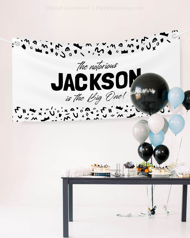 Notorious One Birthday Banner