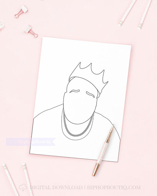 90s Hip Hop Party Coloring Pages