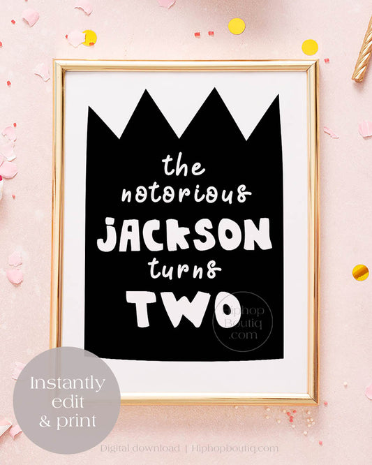 Two legit to quit birthday, 90 hip hop party decor