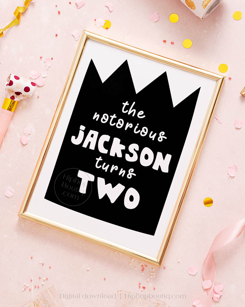 Two legit to quit birthday, 90 hip hop party decor