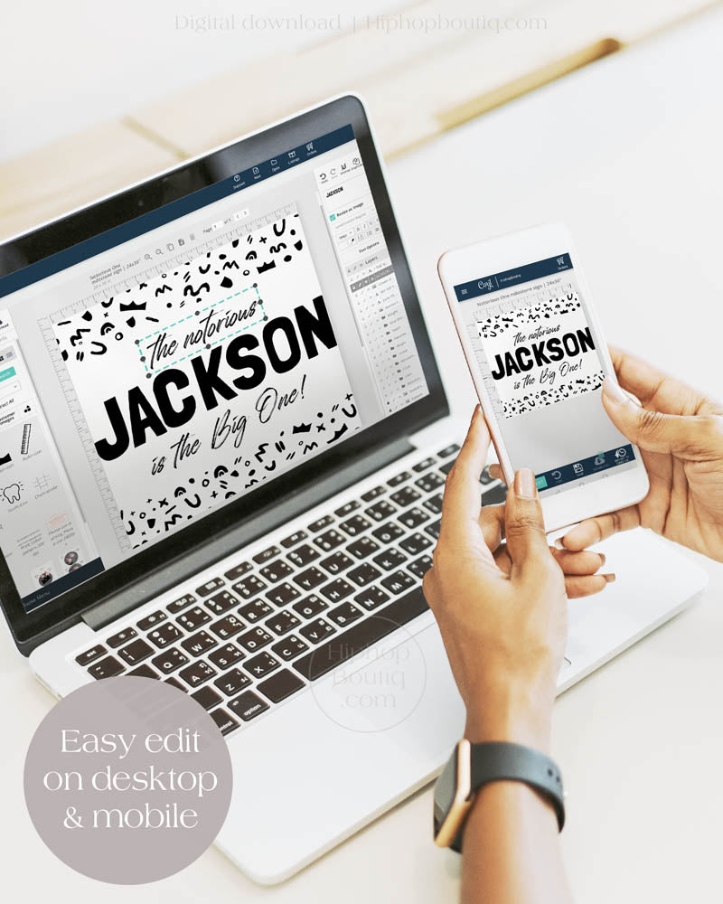 Notorious One Birthday Banner