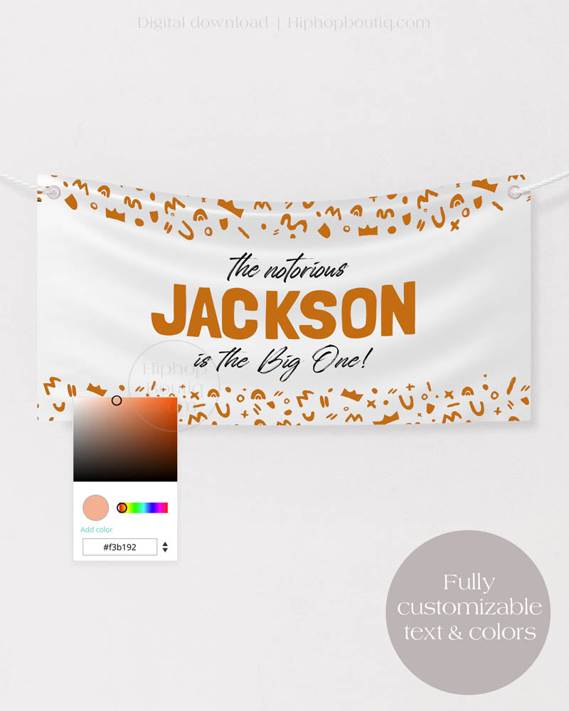 Notorious One Birthday Banner