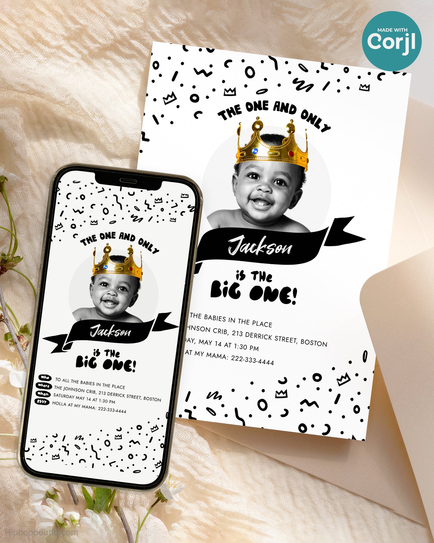 The Big One Notorious Birthday Invite Template