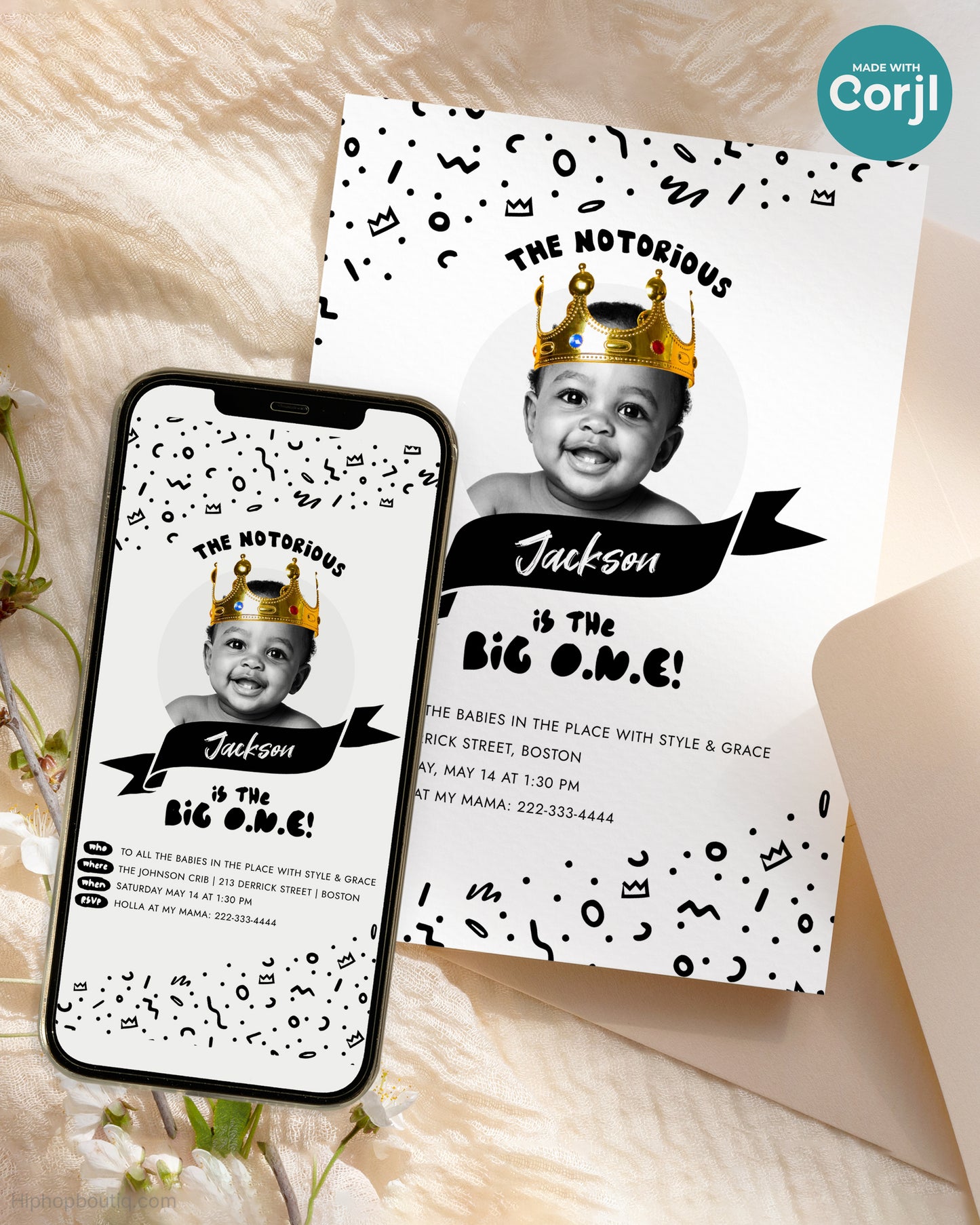 The Big One Notorious Birthday Invite Template