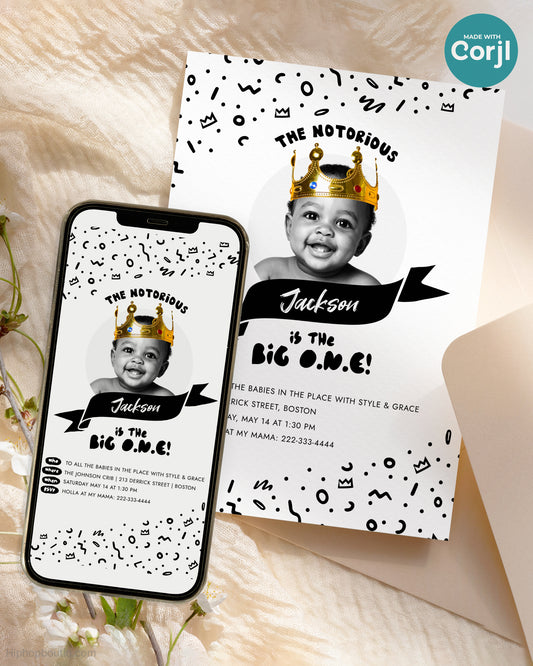 The Big One Notorious Birthday Invite Template