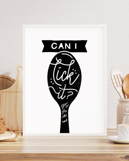 Can I Lick It Rap Kitchen Sign - HiphopBoutiq