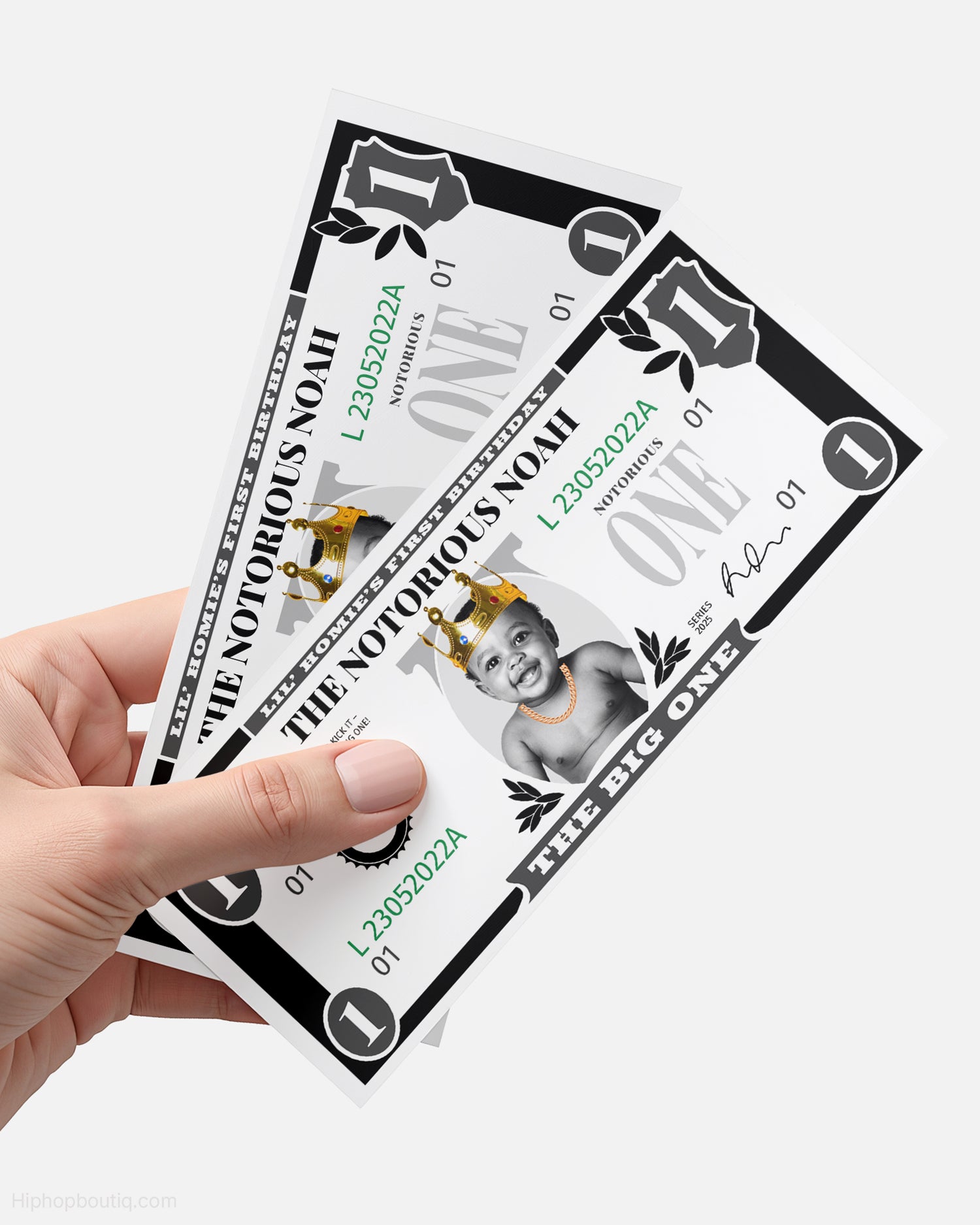The Big One 1st Birthday Dollar Bill - HiphopBoutiq