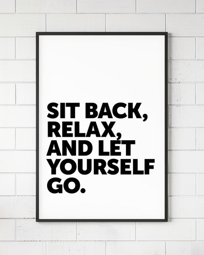 Sit Back Relax Hip Hop Wall Art