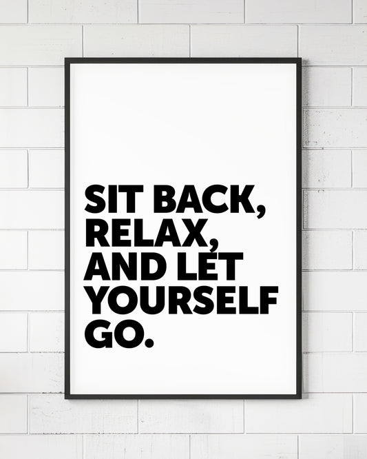 Sit Back Relax Hip Hop Wall Art